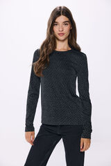 Springfield Camiseta lurex negro