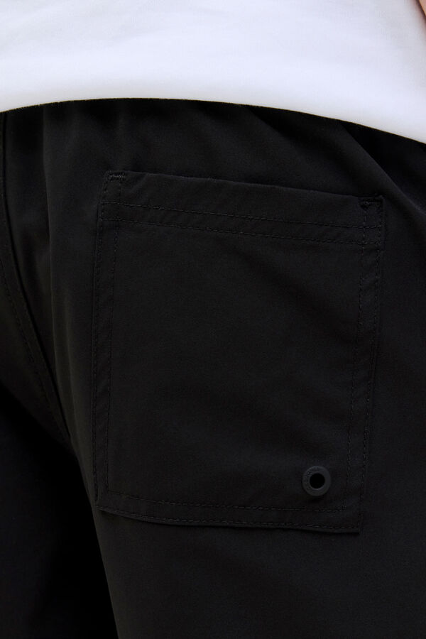 Jack & Jones Junior Shorts de banho com estampado de logo preto