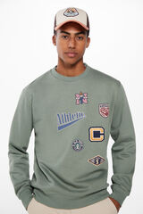 Springfield Sudadera parches verde