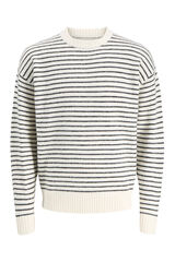 Jack & Jones Jersey de punto rayas blanco