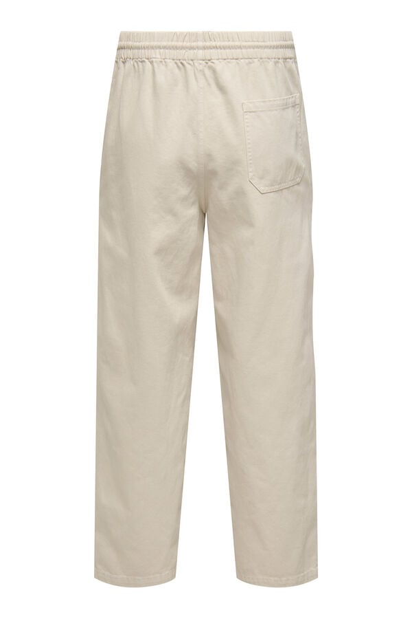 Only & Sons Cal&ccedil;a compridas oversized cinzento