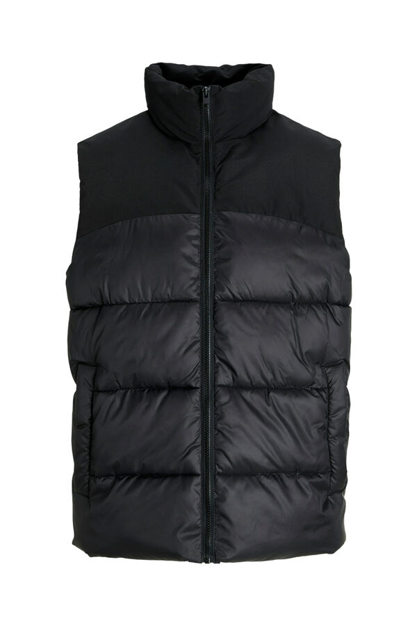 Jack & Jones Colete Colete de gola alta preto