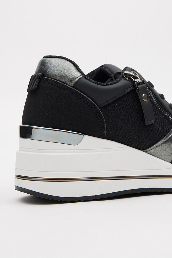 Inside Zapatillas casual cu&ntilde;a cremallera preto