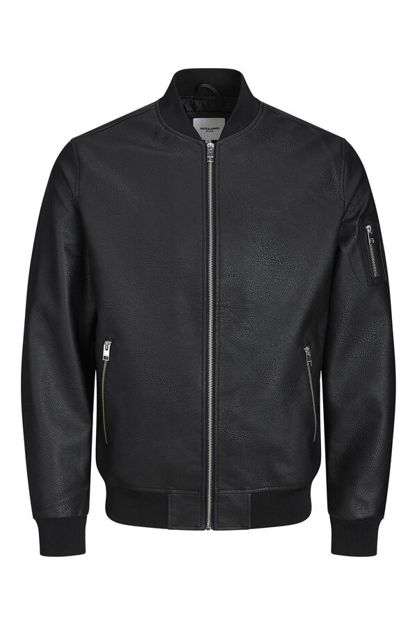 Jack & Jones Jaqueta bomber emborrachada preto