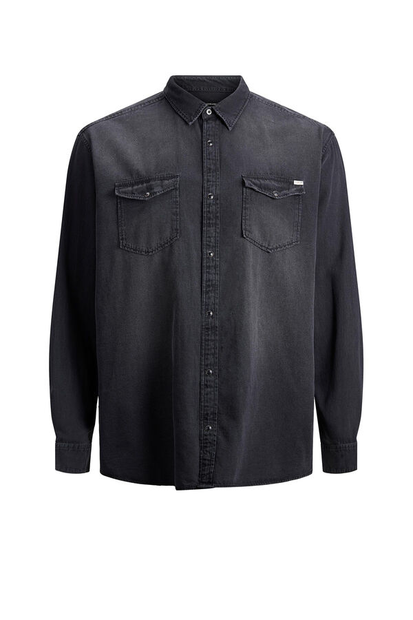 Jack & Jones PLUS Camisa vaquera loose fit PLUS negro