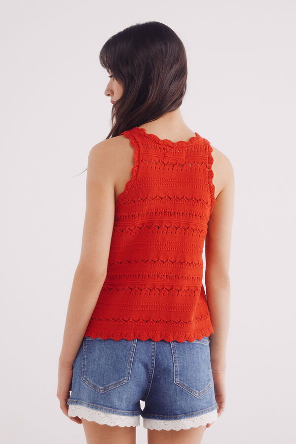 Springfield Shorts jeans de renda azul