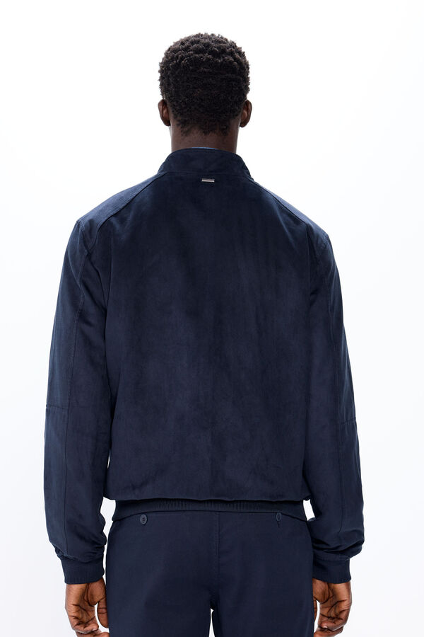 Springfield Blus&atilde;o efeito camur&ccedil;a azul