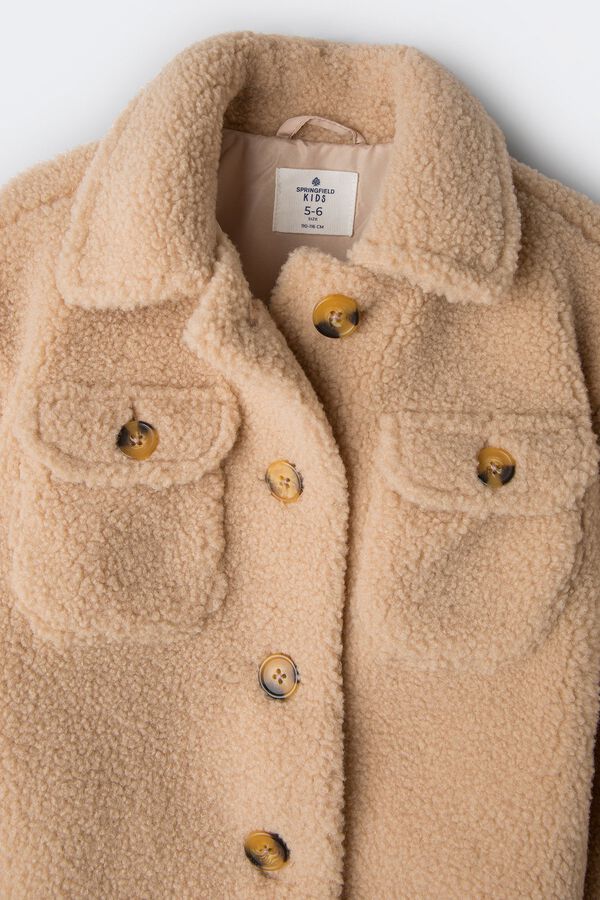 Springfield Kids Casaco trucker borrego menina vison