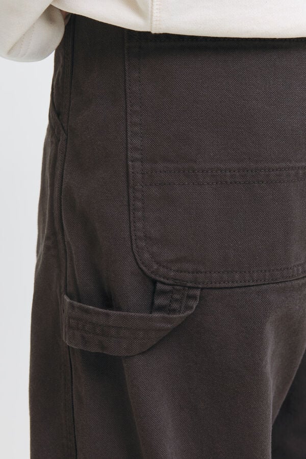 Jack & Jones Pantal&oacute;n denim cargo negro