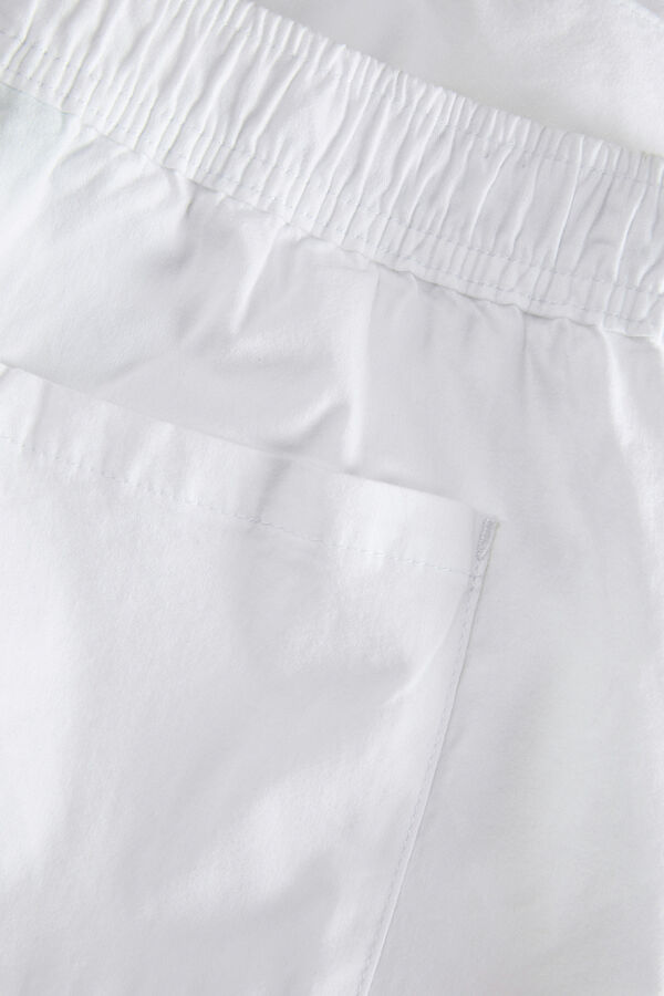 Jack & Jones Camiseta justa curta branco