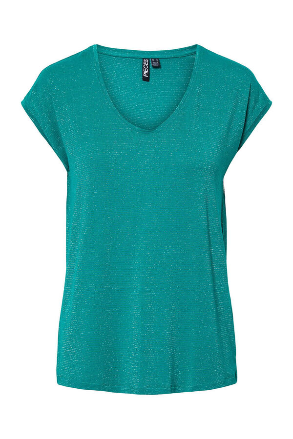 Springfield Camiseta de lurex verde