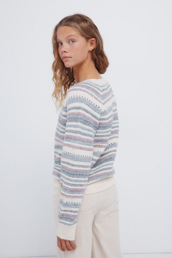 Springfield Kids Jersey rayas ni&ntilde;a morado/lila