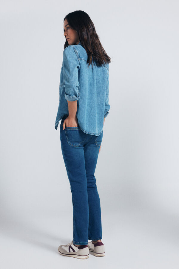 Springfield Jeans kick flare azul