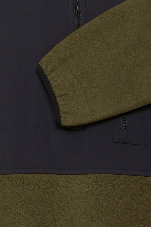 Blend Sudadera cuello alto kaki