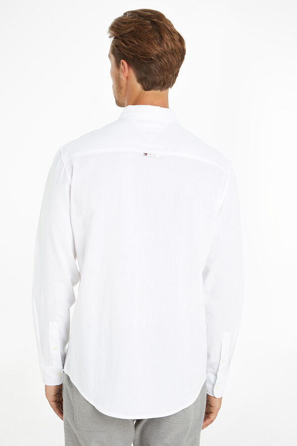 Tommy Jeans Camisa con lino Tommy Jeans blanco