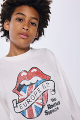 Springfield Kids Camiseta Rolling Stones marfil
