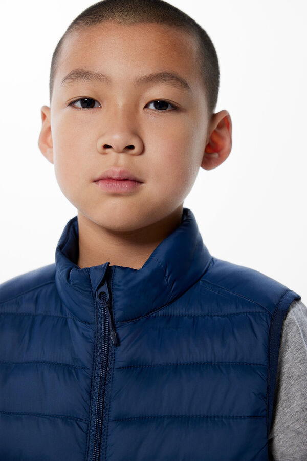 Springfield Kids Colete b&aacute;sico menino azul