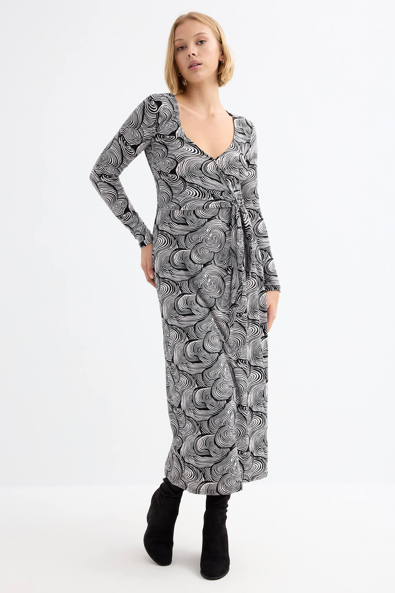 Inside Vestido Midi Estampado