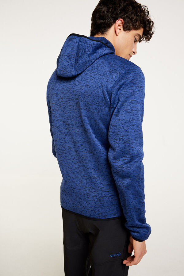 Izas Casaco polar de malha com capuz azul