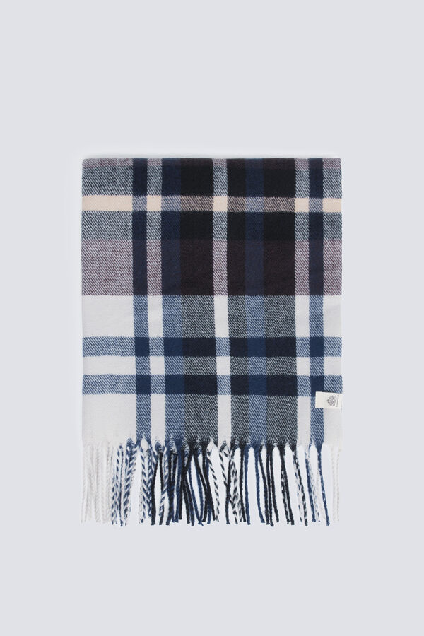 Springfield Bufanda cuadros tart&aacute;n azul