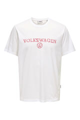 Only & Sons Camiseta manga corta Volkswagen blanco