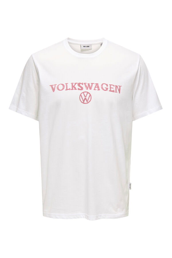 Only & Sons Camiseta manga corta Volkswagen blanco