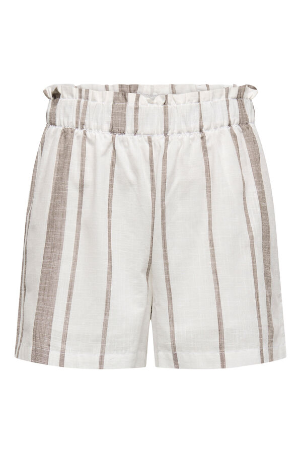 JDY Short fluido estampado blanco