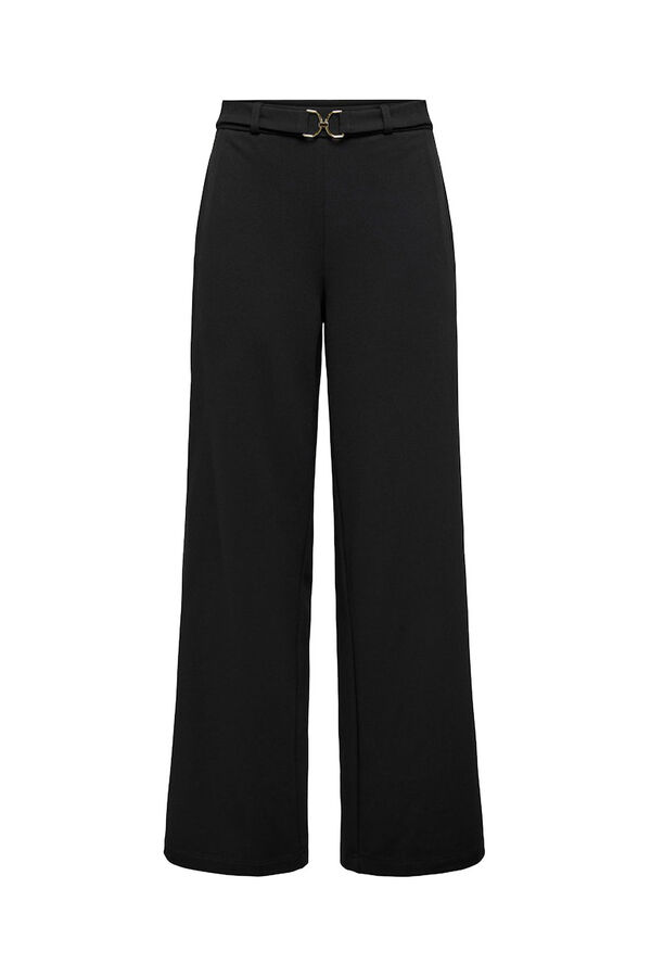 Only Cal&ccedil;a sociais de perna larga preto