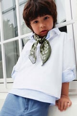 Springfield Kids Camisa oxford polera ni&ntilde;o blanco