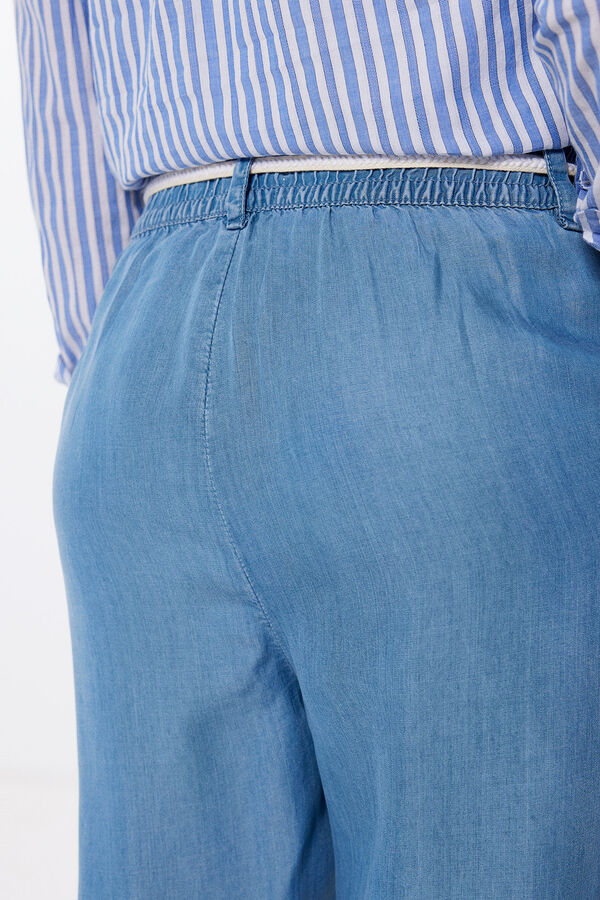 Springfield Pantalón Chino Tencel azul