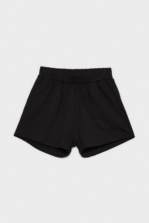 Inside Short Punto Bolsillos negro