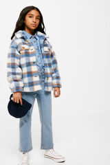 Springfield Calças denim flare para menina azul aço