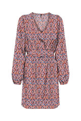 Only Vestido curto estampado vermelho