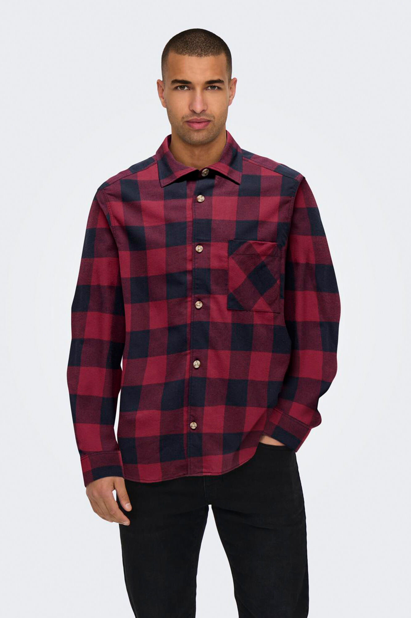 Only & Sons Camisa de cuadros regular fit
