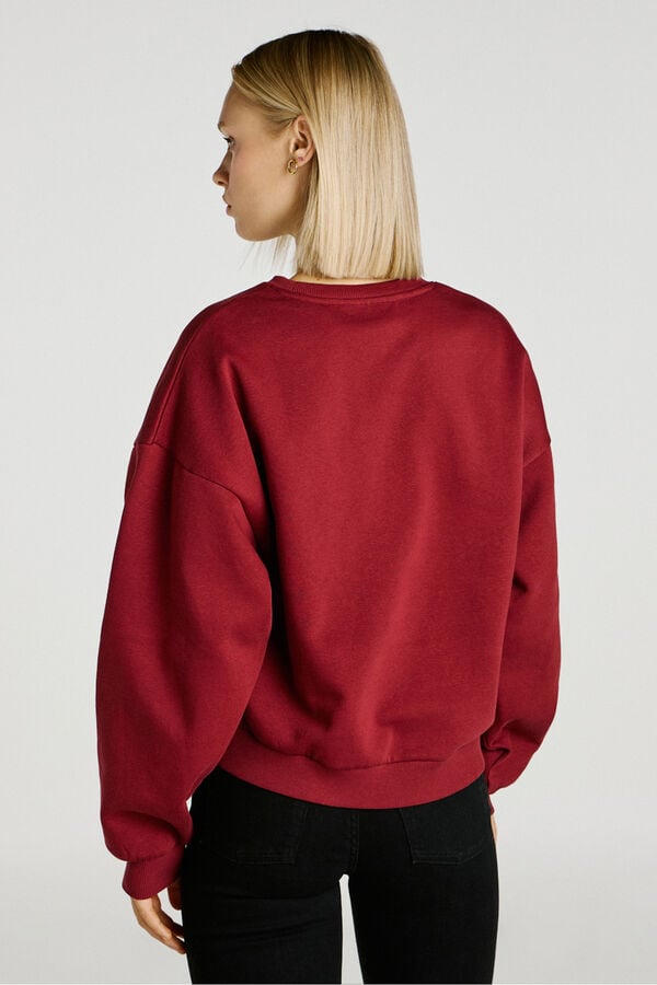 Jack & Jones Sudadera regular fit burdeos