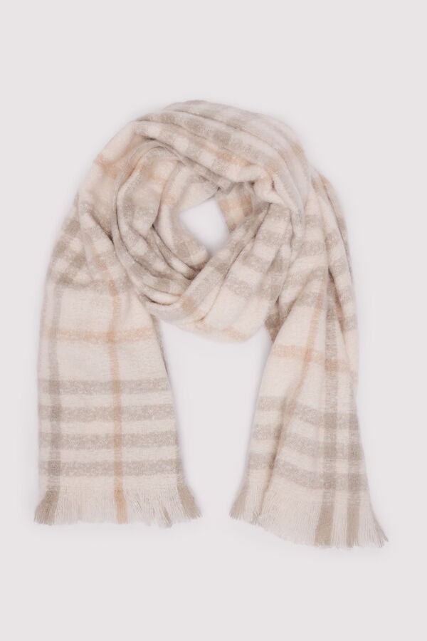 Springfield Bufanda cuadros beige beige