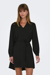 JDY Vestido curto com renda preto