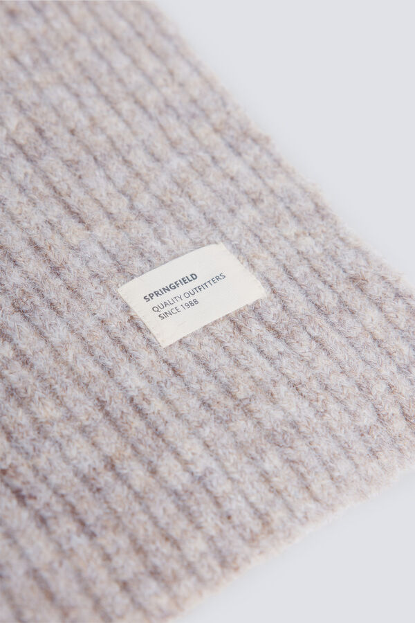 Springfield Bufanda canal&eacute; color crudo blanco