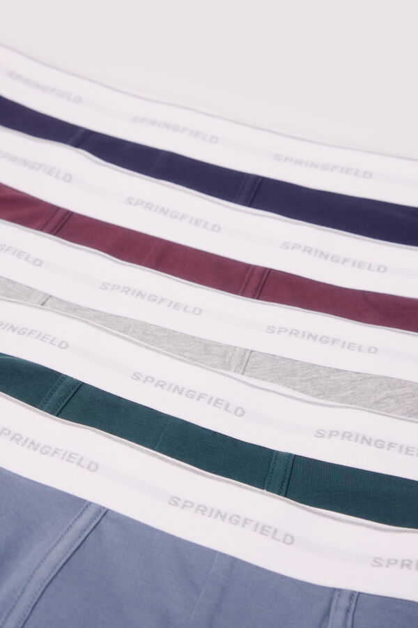 Springfield Pack 5 boxers b&aacute;sicos azul