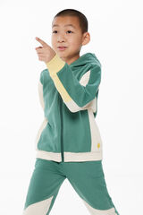 Springfield Kids Sudadera color block ni&ntilde;o verde