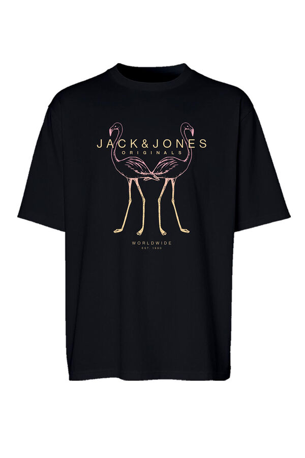 Jack & Jones Camiseta print delantero negro