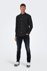 Only & Sons Camisa slim fit negro