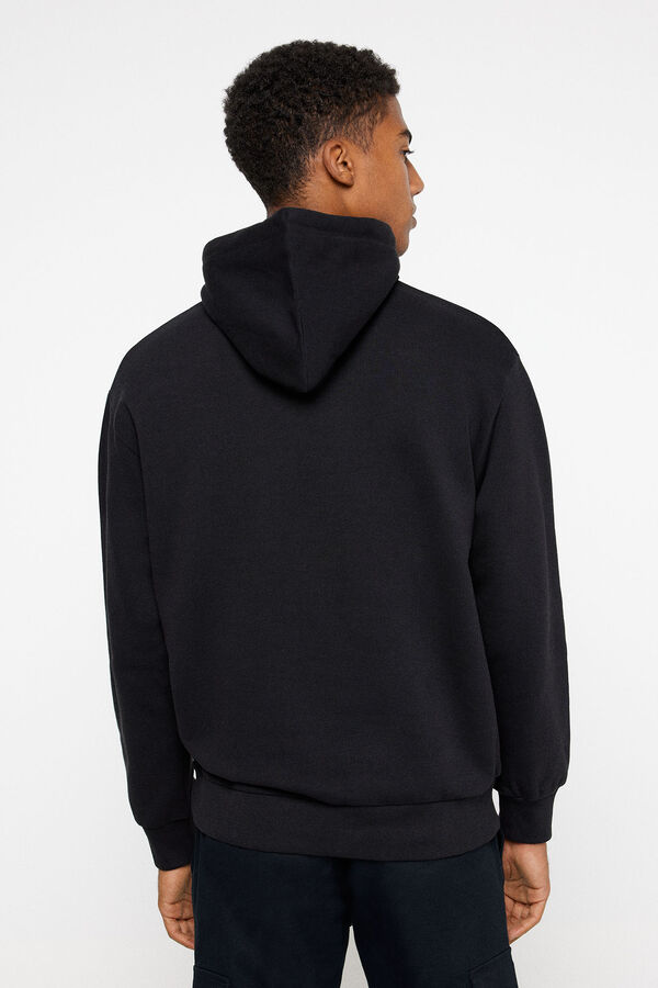 Springfield Sweatshirt capuz estampado Basket preto