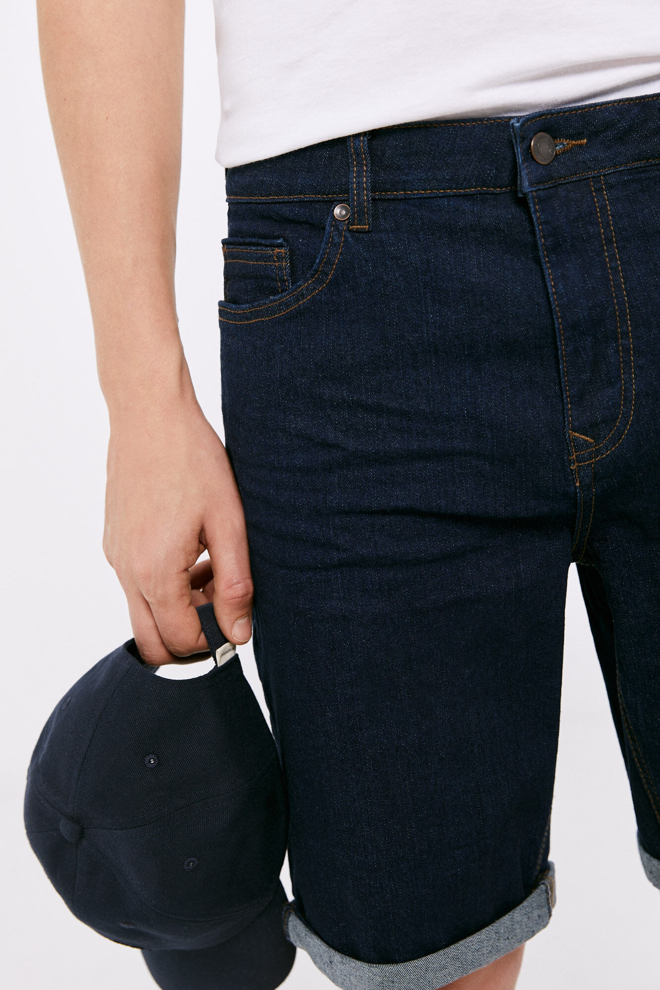 Springfield Bermuda vaquera regular lavado desencolado