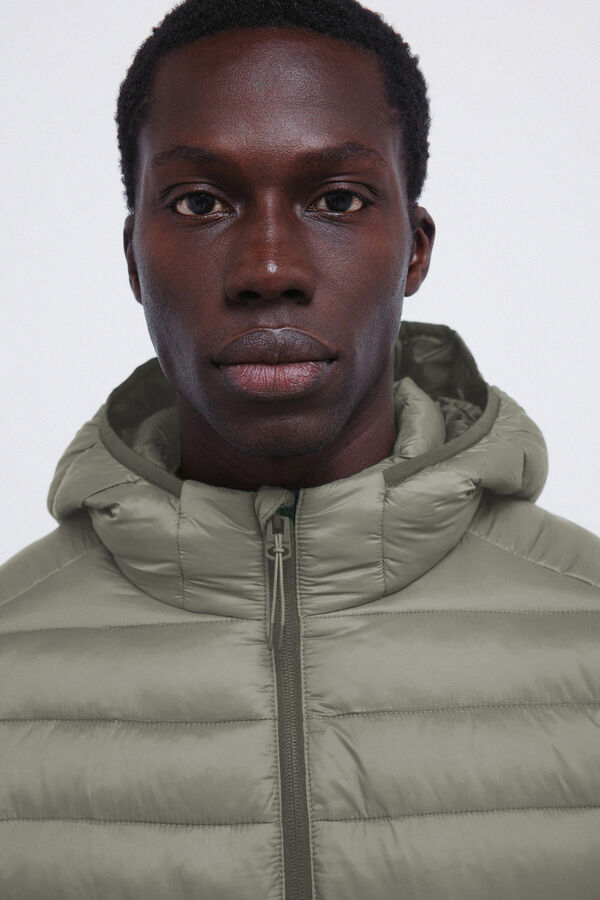 Springfield Chaqueta acolchada capucha verde