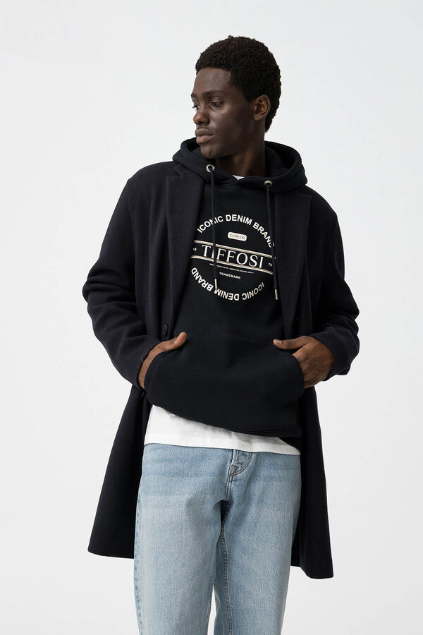 Tiffosi Sudadera capucha logo azul