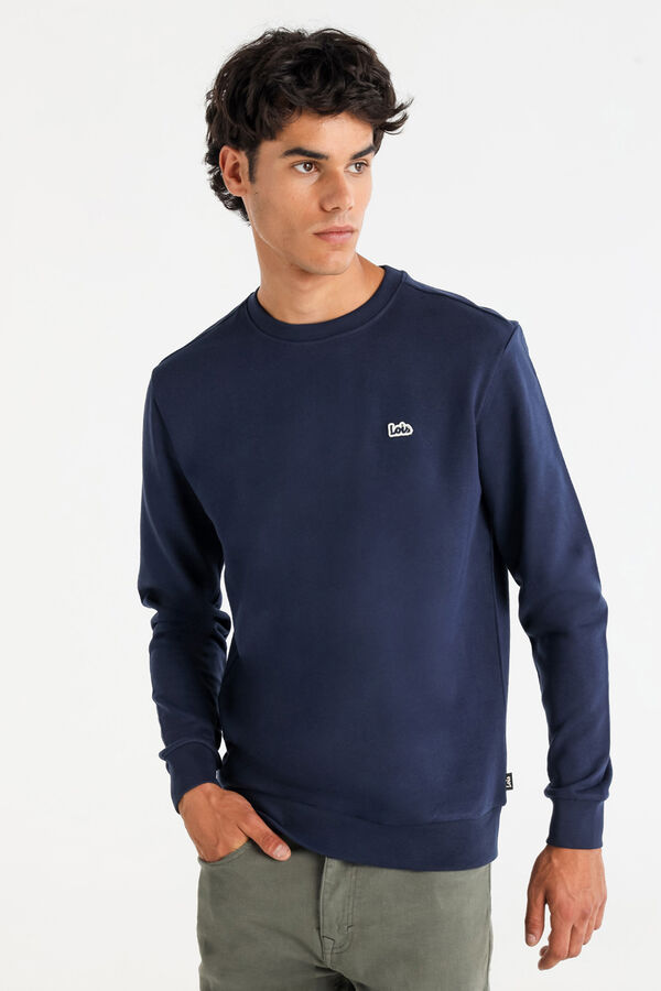 Lois Sweatshirt gola caixa azul