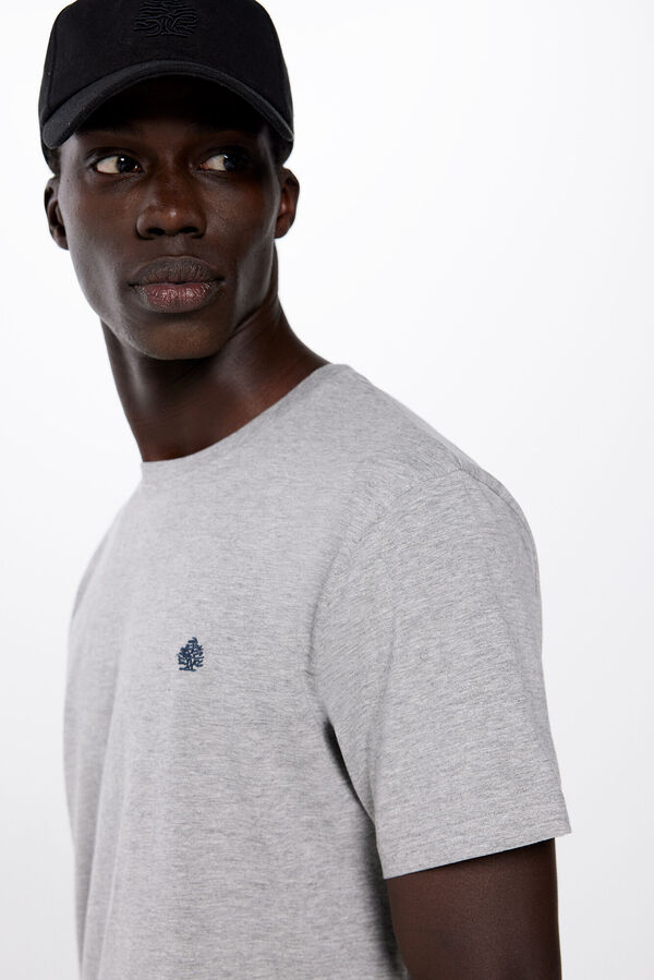 Springfield Camiseta b&aacute;sica logo gris