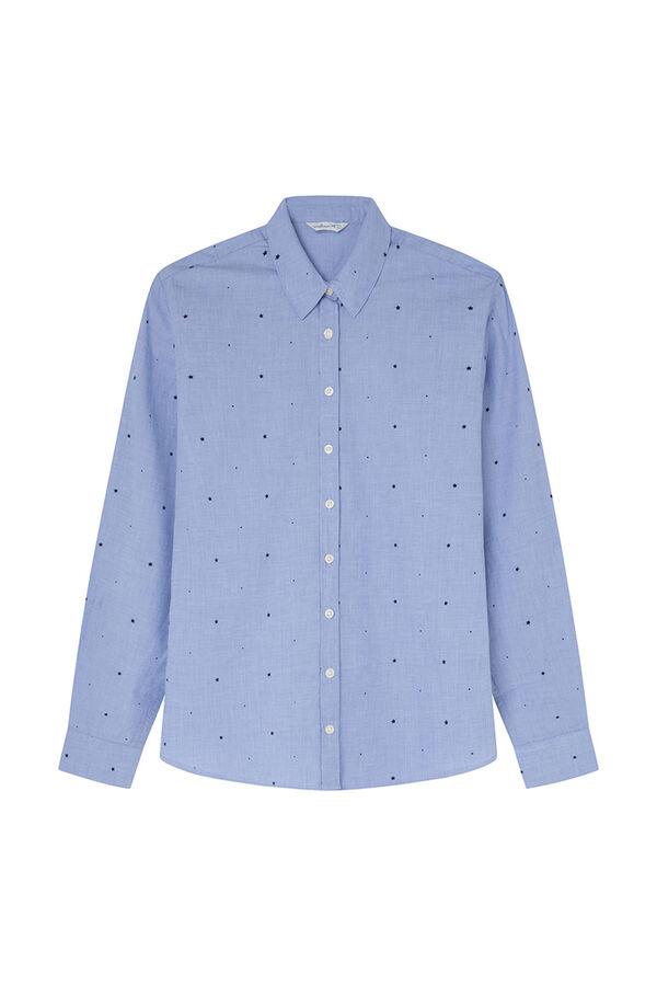 Springfield Camisa estrellas algod&oacute;n azul