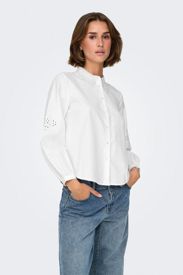 JDY Camisa de manga comprida branco